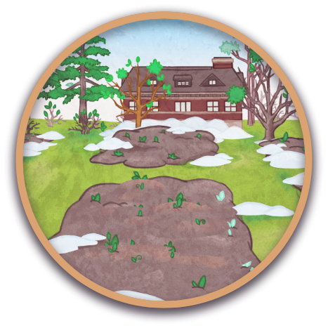 Bouton d'entrée vers le chapitre 3 de la ferme expérimentale centrale. Le chapitre a été complété.